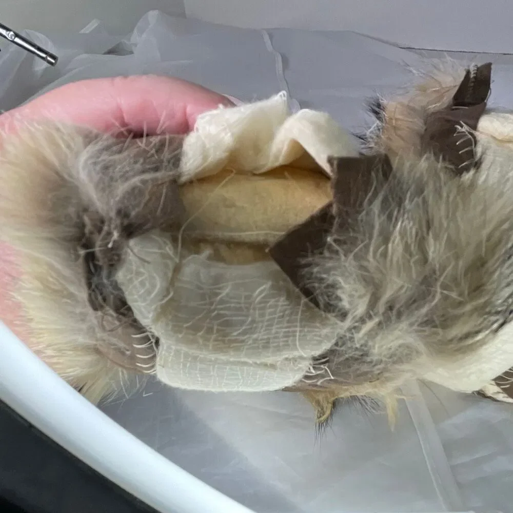 Vintage Coyote fur mitten top or coat cuffs - Picture 9 of 11